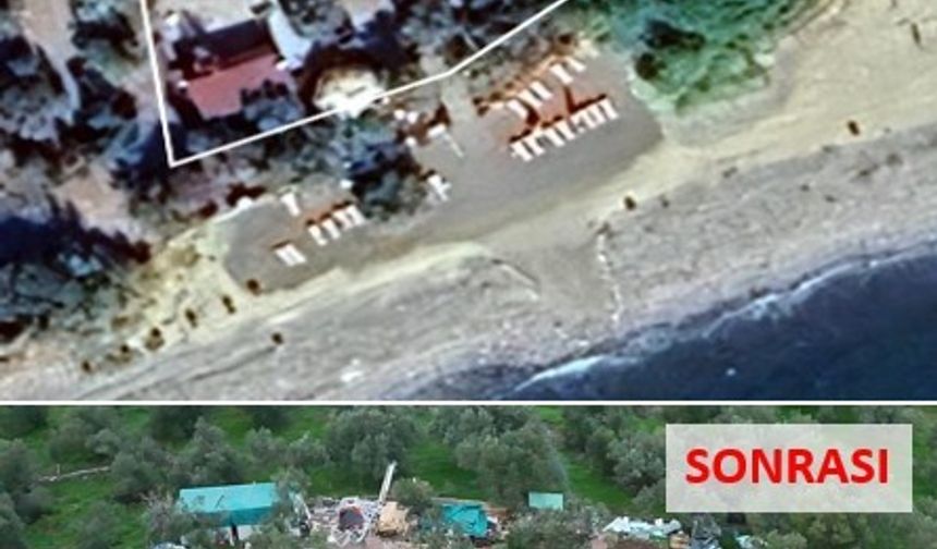 Ayvacık'ta 63 kaçak yapı yıkıldı