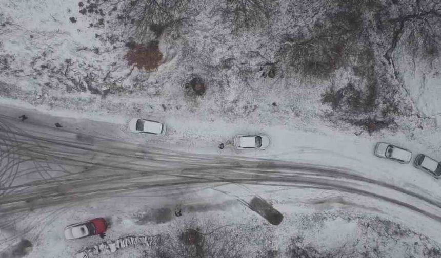 Balıkesir kar hasretini dağlarda dindirdi
