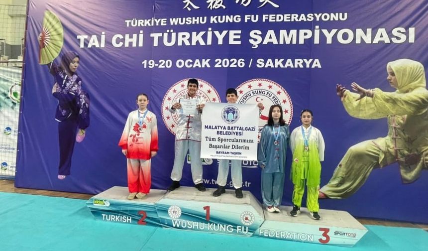 Battalgazi Belediyesi sporcularından Türkiye Şampiyonası'nda 5 madalya
