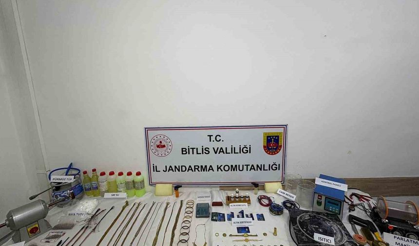 Bitlis'teki sahte altın operasyonunda 2 kişi tutuklandı
