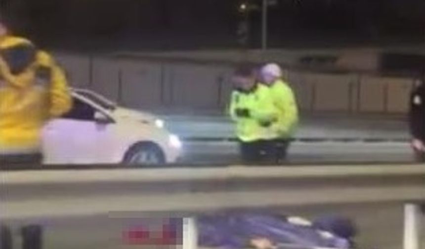 D-100 karayolunda otomobil ile çarpışan motosikletli hayatını kaybetti