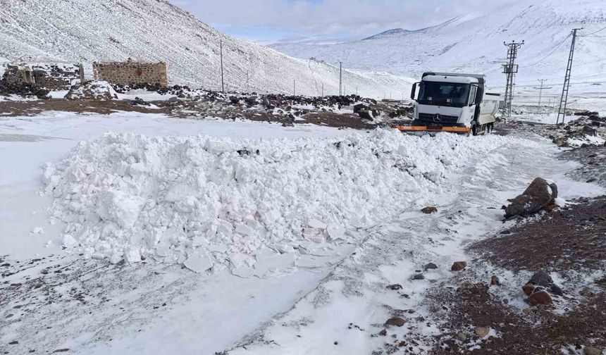 Iğdır'da karla mücadele çalışmaları aralıksız sürüyor