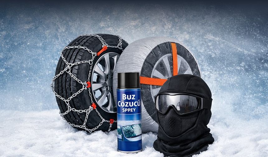 Kar yağışları başladı, lastik zinciri satışları 10 kat arttı