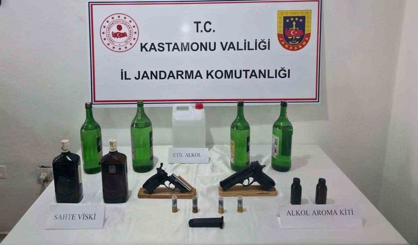 Kastamonu'da sahte içi operasyonu: 4 gözaltı