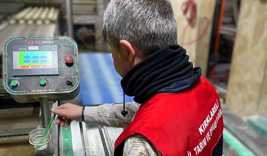 Kırklareli'nde üretim ve gıda güvenliği denetimleri