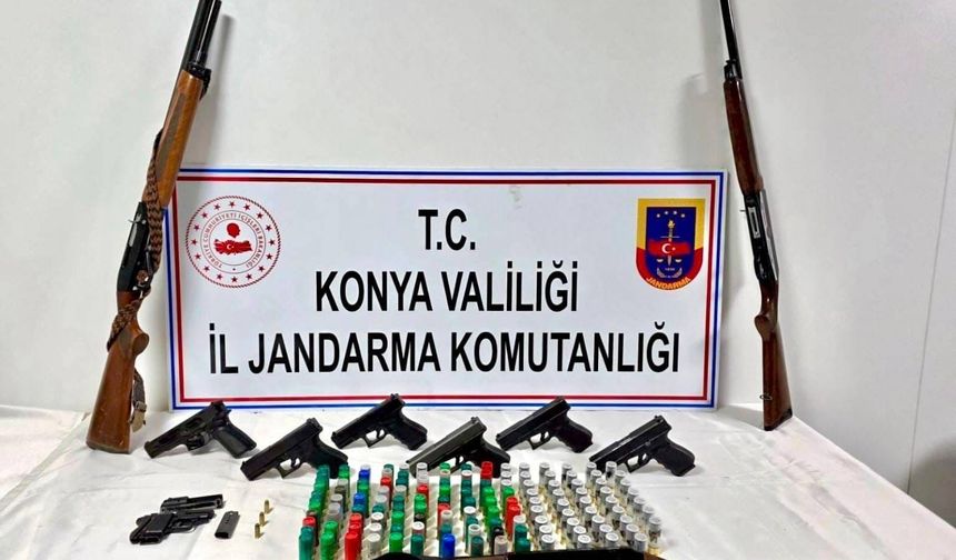 Konya'da silah operasyonu: 2 tutuklama