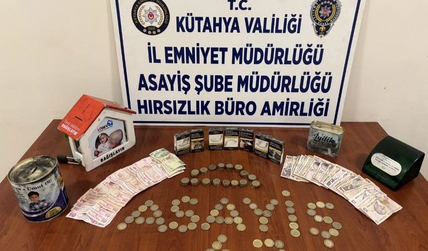 Kütahya'da 4 ayrı hırsızlık olayının şüphelisi saklandığı iş yerinin bodrumunda yakalandı