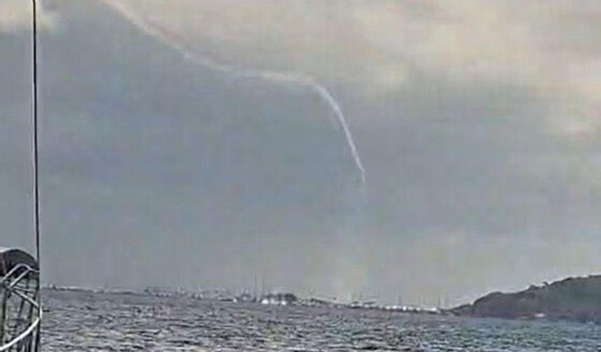 Marmaris Körfezi'nde hortum paniği