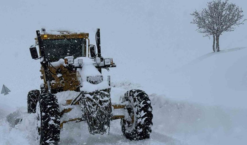Muş'ta 176 köy yolu ulaşıma kapandı, ekipler hastalar için seferber oldu