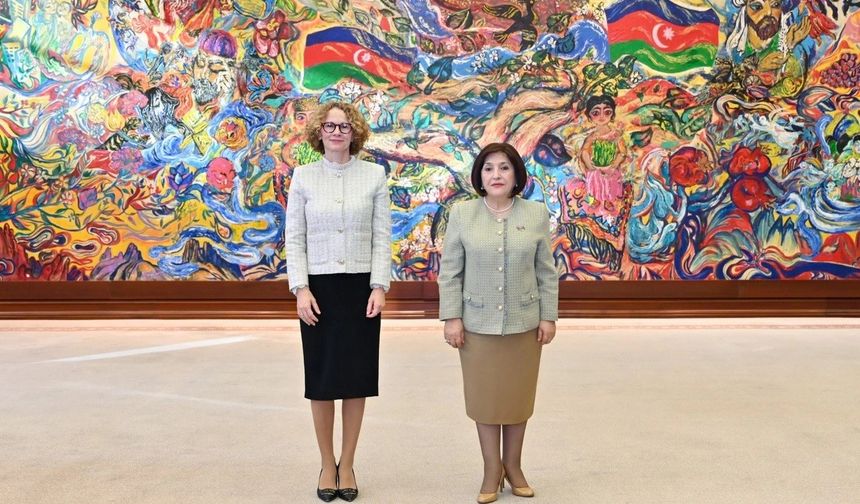 NATO Genel Sekreter Yardımcısı Shekerinska, Azerbaycan Milli Meclis Başkanı Gafarova ile bir araya geldi