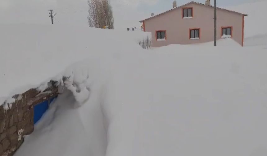 Ne Kamçatka, ne Alaska: Sivas'ta bina boyu kar yağdı