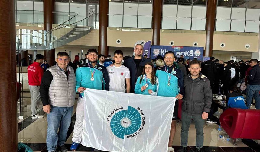 NÖHÜ sporcularından Ünilig Türkiye Şampiyonası'nda büyük başarı
