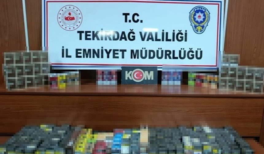Tekirdağ'da kaçakçılığa darbe: Tonlarca kaçak ürün ele geçirildi, 18 şüpheli gözaltında