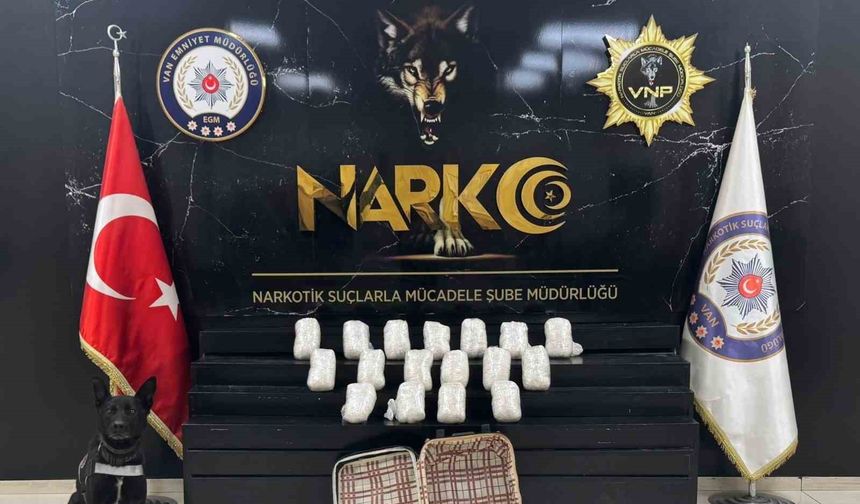 Van'da 22 kilo 540 gram metamfetamin ele geçirildi