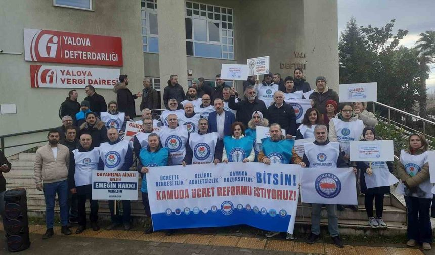Yalova'da kamuda ücret eşitsizliğine dikkati çektiler