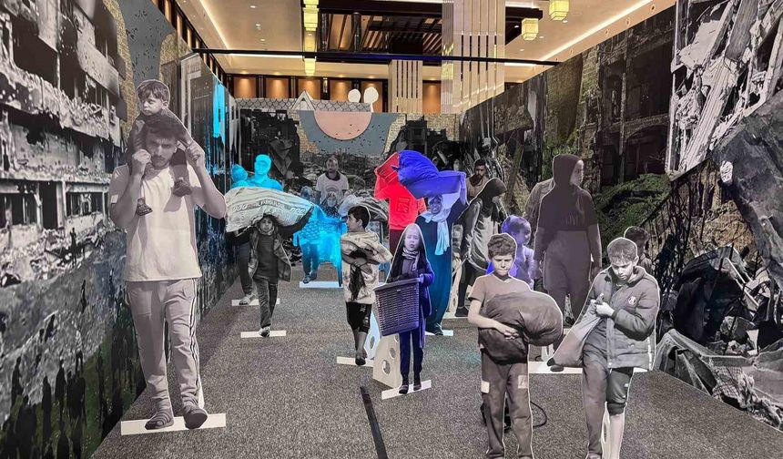 Yapay zeka ile canlandırılan aile hikayeleri 'Bütün Mutlu Aileler Birbirine Benzer' sergisinde ziyaretçilerle buluşuyor