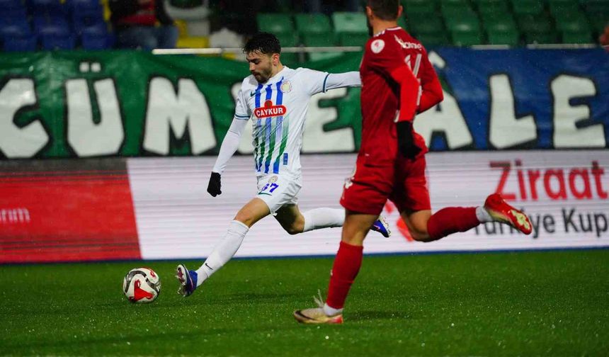 Ziraat Türkiye Kupası: Çaykur Rizespor: 0 - Beyoğlu Yeni Çarşı: 1 (İlk yarı)