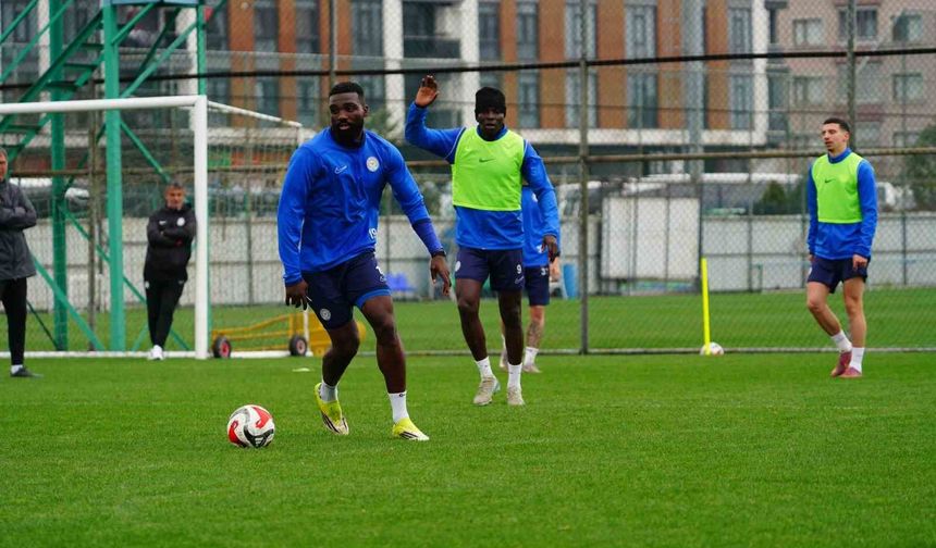 Çaykur Rizespor, ertelenen Samsunspor maçı hazırlıkları başladı