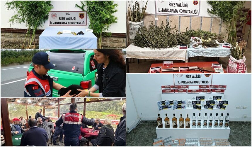 Rize Jandarması Operasyonlara ve Bilgilendirme Faaliyetlerine Devam Ediyor