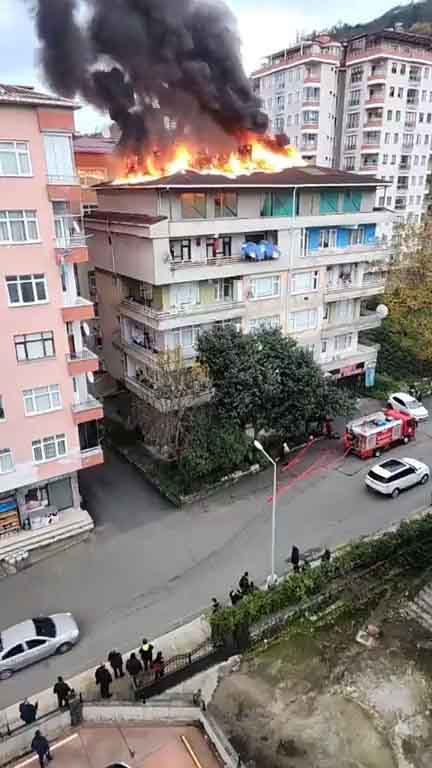 RİZE YANGIN