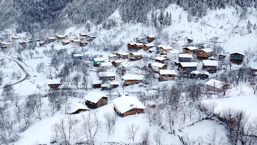 Güncel53003Artvin'de Seyri Doyumsuz Kar Manzaraları