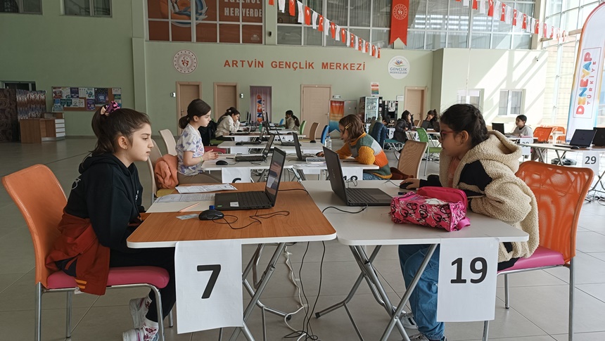 Aw169838 09Artvin’de Öğrenciler Deneyap Teknoloji Atölyeleri E Sınavlarında Ter Döktü