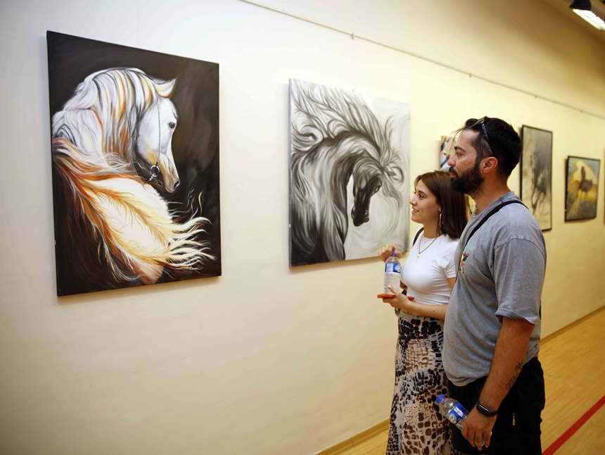 Sanko Sanat Galeri̇si̇’nde ‘Atlar’ Temali Resi̇m Sergi̇si̇ (10)Sanko Sanat Galerisi'nde ‘Atlar’ Temalı Resim Sergisi