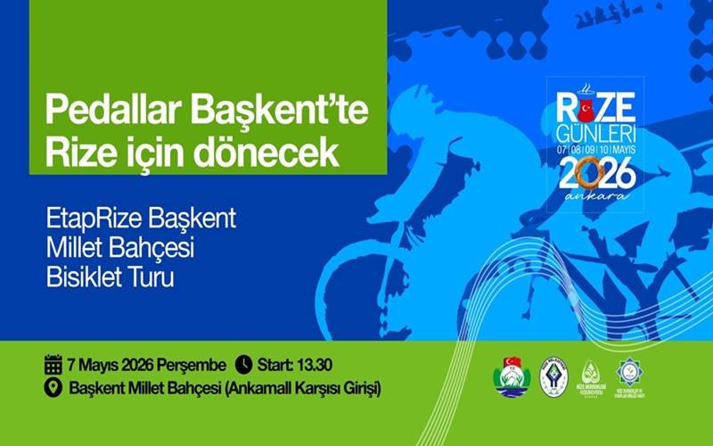Başkent’te Pedallar Rize için Dönüyor