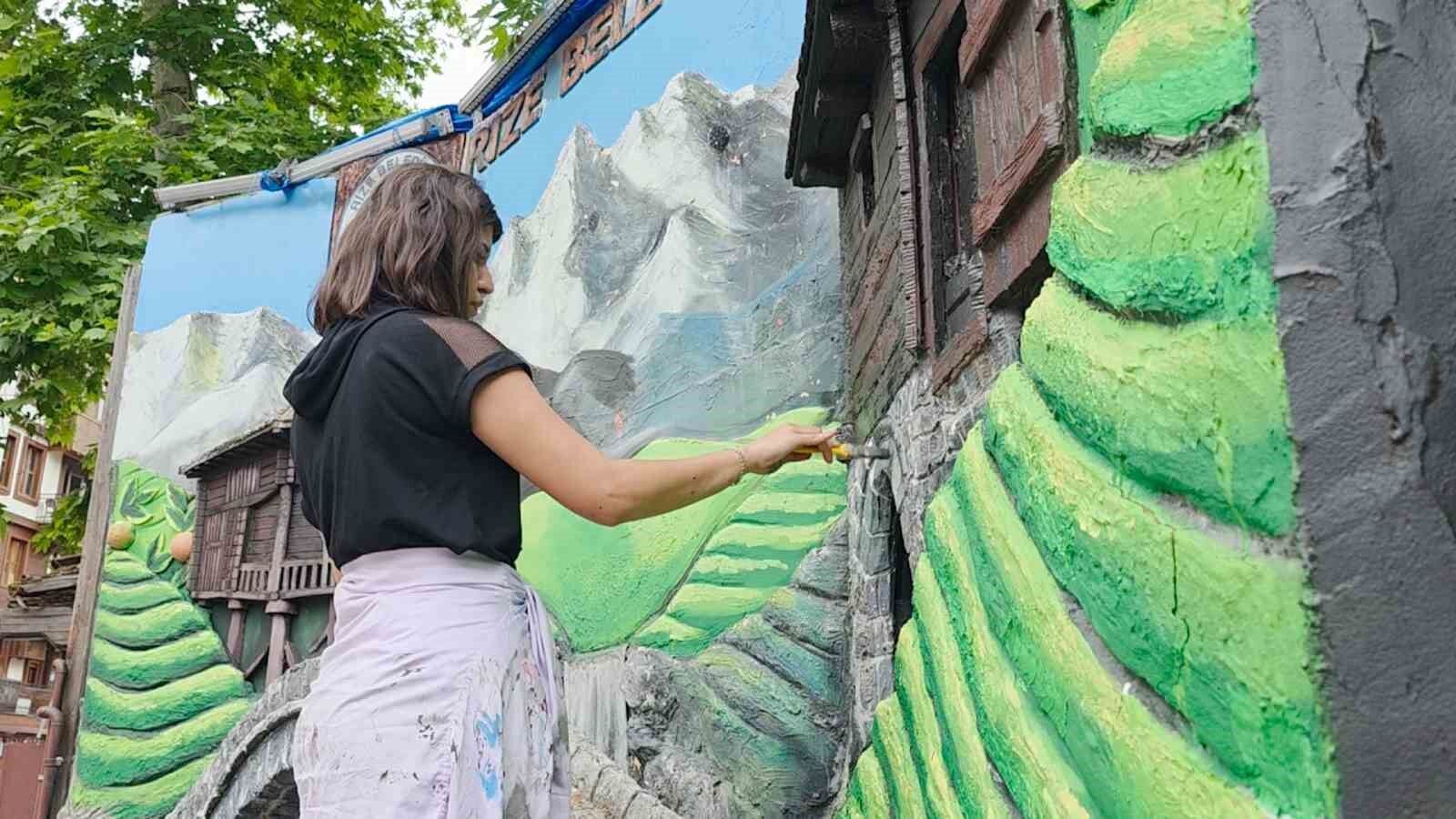 Rize'de sokakların güzelliği Gamze öğretmenden sorulur