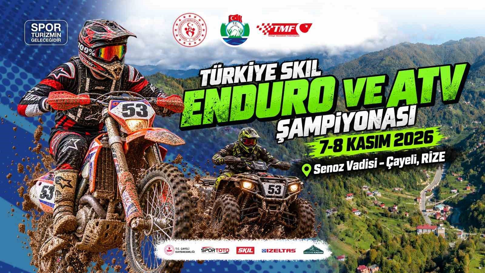 Türkiye SKIL Enduro ve ATV Şampiyonası, ikinci kez Rize'de düzenlenecek